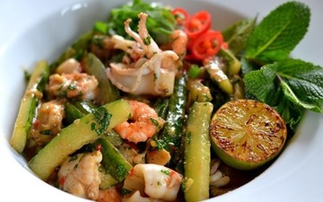 Seafood & Cucumber Stir-Fry - Vietnamese Style